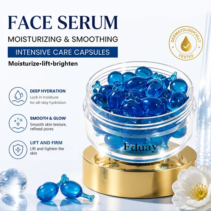 Vitamin C Hyaluronic Acid Deep Moisturizing Capsule Serum - firms skin, lifts, evens skin tone, deeply hydrates, controls oil, a