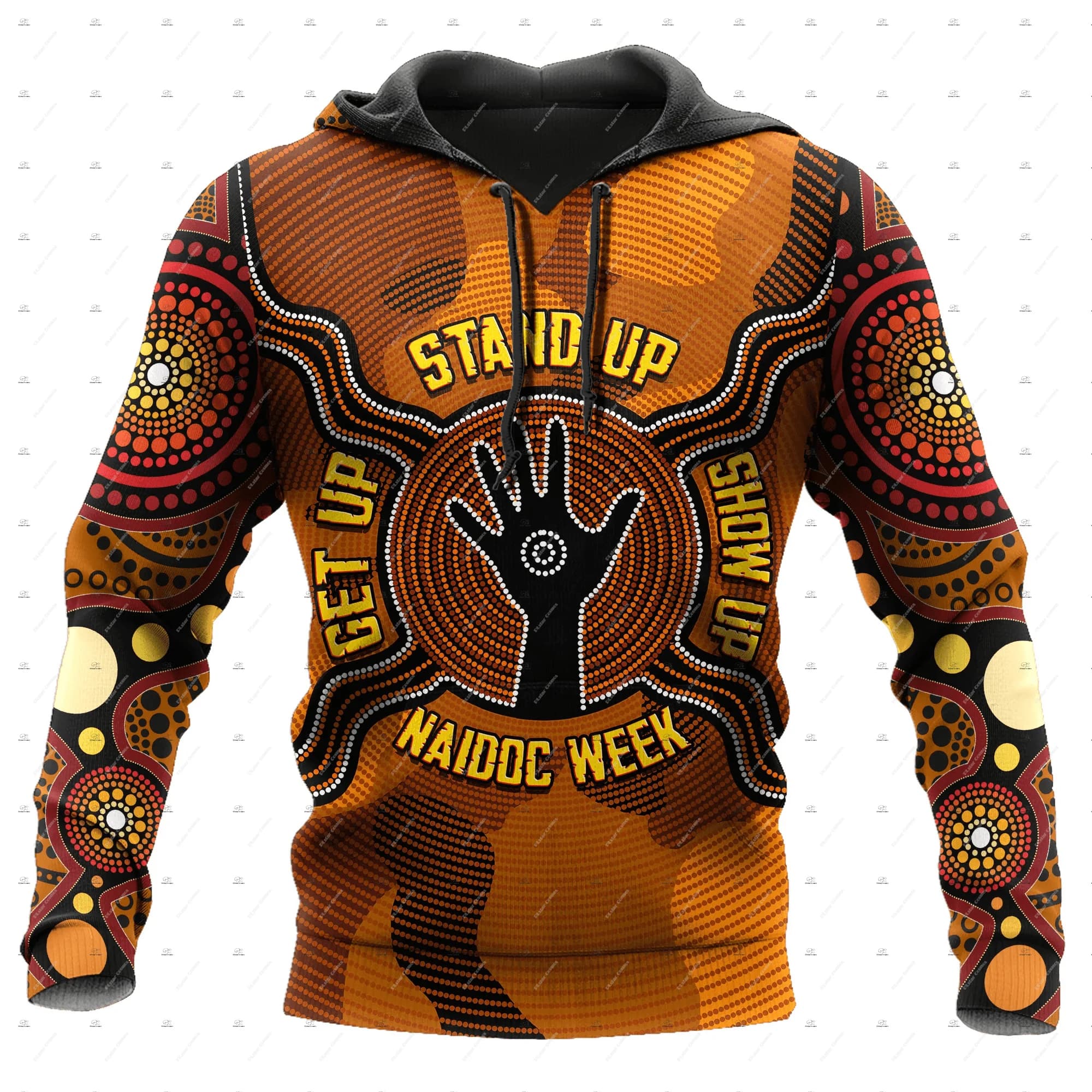 Custom Name Australia kangaroo Aborigine Retro Indigenous Tattoo Vintage 3DPrint Pullover Harajuku Casual Hoodies Zip Jacket Q12