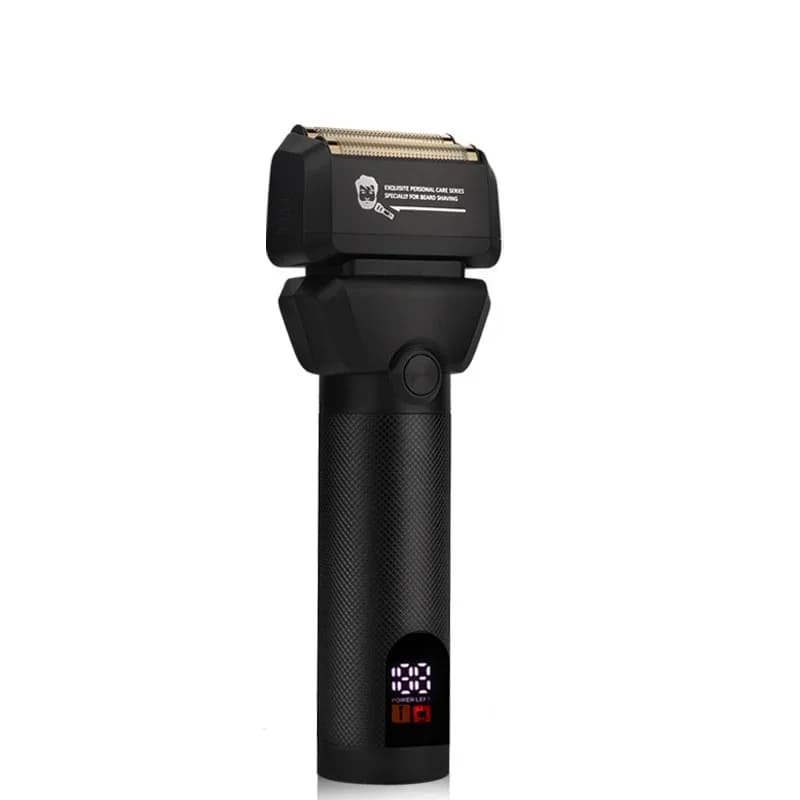 Electric Razor Metal Double Blade Double Head Charging USB Razor Men Display LCD Haircut