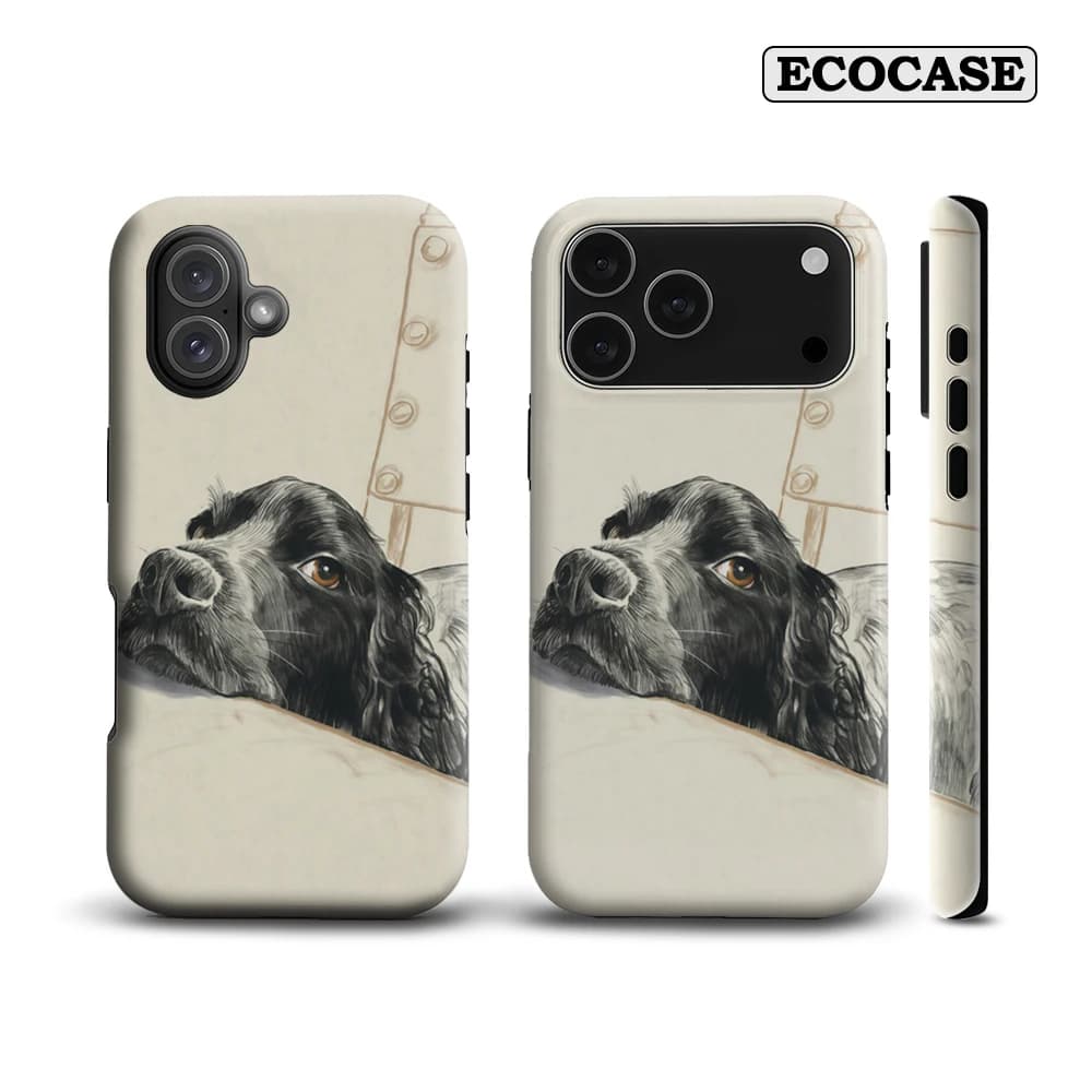 Sketchbook Spaniel Snuggle IPhone17 Must-Haves Phone Case for IPhone 17 16 15 14 13 12 Pro Max Plus Double-layer Back Cover
