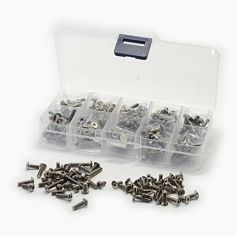 Set assortito di viti in titanio M3 con mini scatola per MST FRX RS