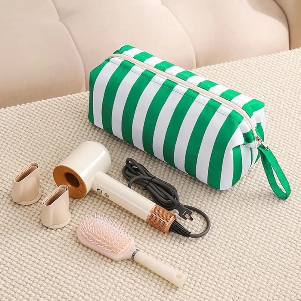 Soft Hair Dryer Storage Bag Dustproof Large Capacity Curling Iron Carrying Case With Handle Portable Hair Air Wrap Dryer Case