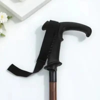 Ergonomic T-Shaped Handle for Trekking Pole Replacement with Adjustable Wrist Strap Compatible with Hiking Stick Cane and Crutch
