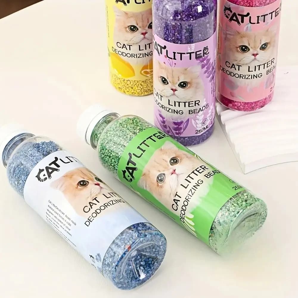 2025 Smell Comfortable Cat Litter Deodorizing Beads Aromatic Deodorization Pet Odor Absorbs Pure Natural Kitten Toilet Cleaning