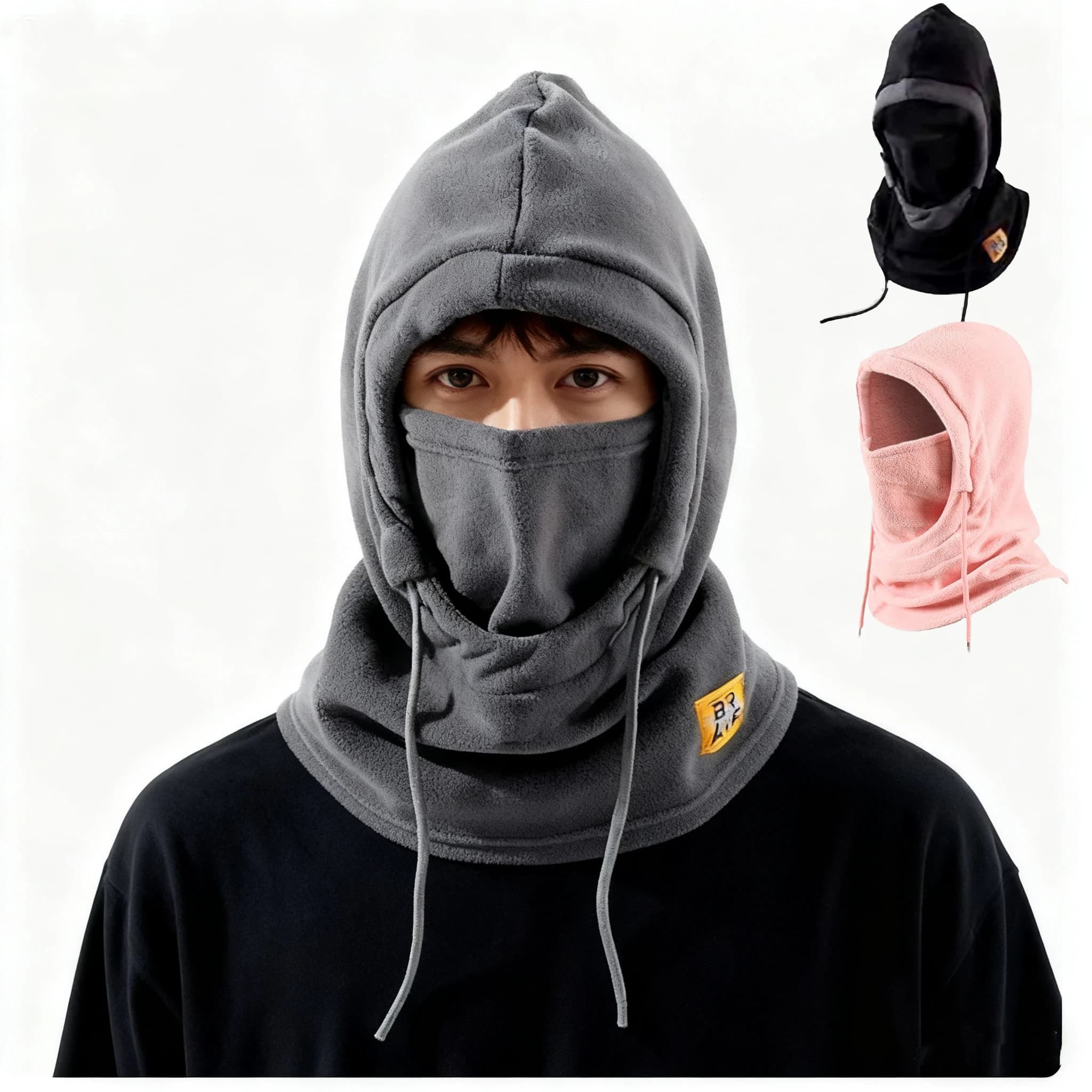 Moto Inverno Termico Scaldacollo Passamontagna in pile per esterni Sciarpa Sci Maschera per il viso Snood Cappuccio Cappello Antivento Tenere al caldo MTB Cap