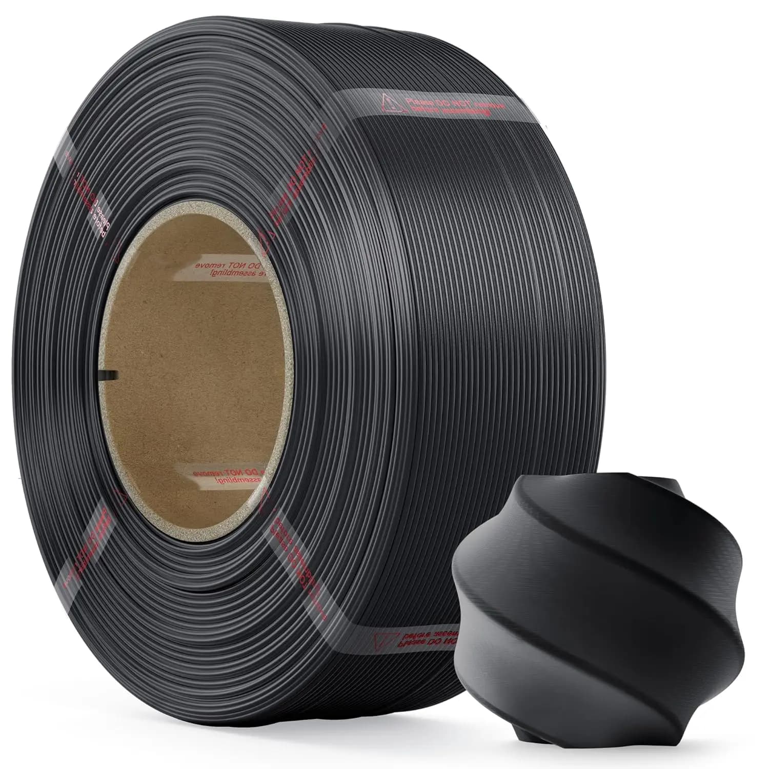 Filamento PLA 1.75mm Ricarica 1kg, Filamento Premium per Stampante 3D FDM, Nero