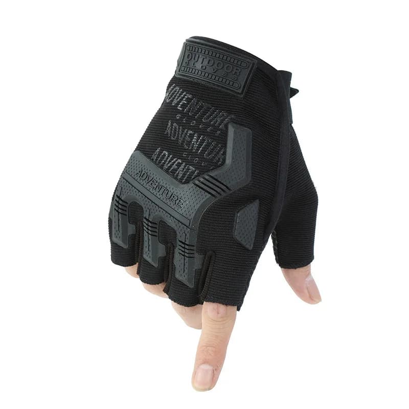 Sports Gloves half fingers Non-slip Gel Training Gloves Outer fingers breathable for cycling Fishing Climbing Train