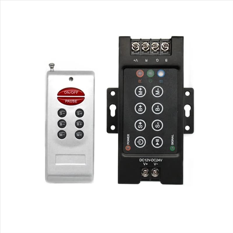 Mini controller wireless remoto 30A per striscia LED RGB Controller remoto wireless RF doppio a 8 tasti-N25R