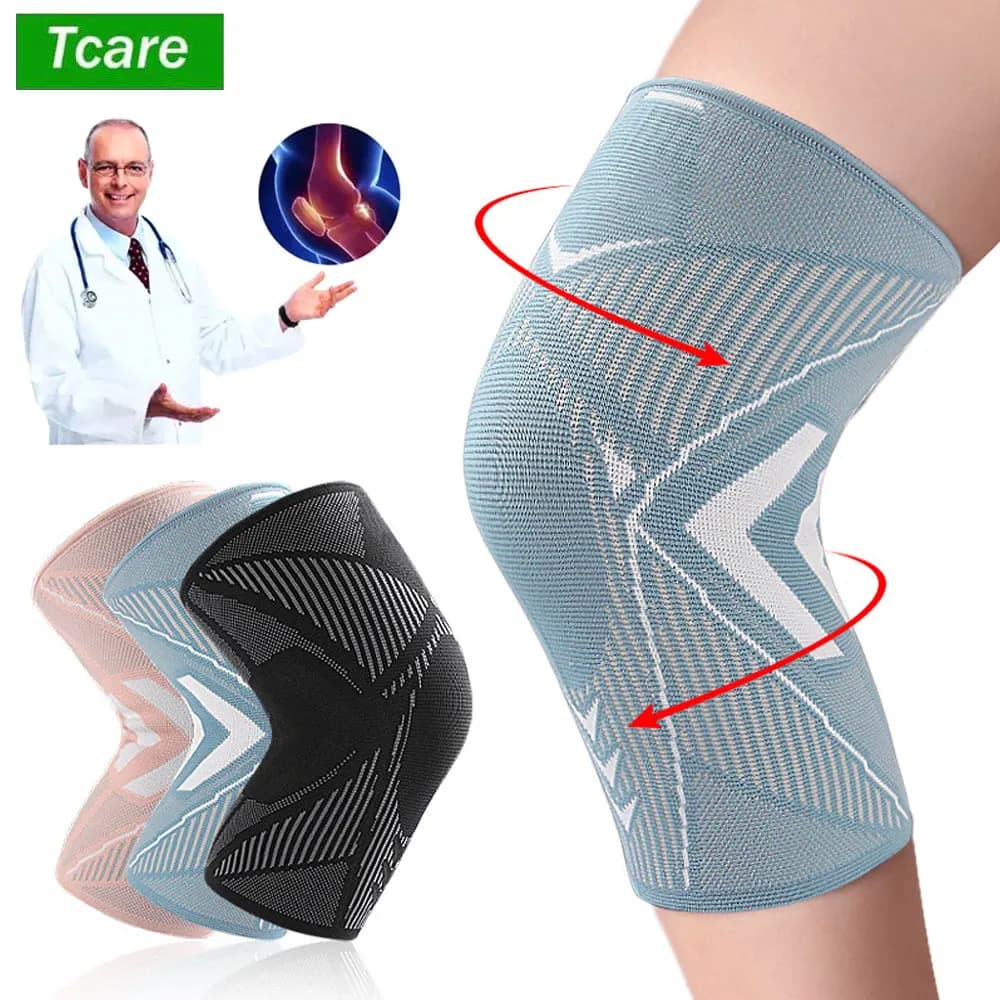 1 pezzo di supporto per ginocchio, maniche di compressione del ginocchio per alleviare il dolore articolare, artrite, recupero da infortuni, strappo del menisco, dolore al ginocchio