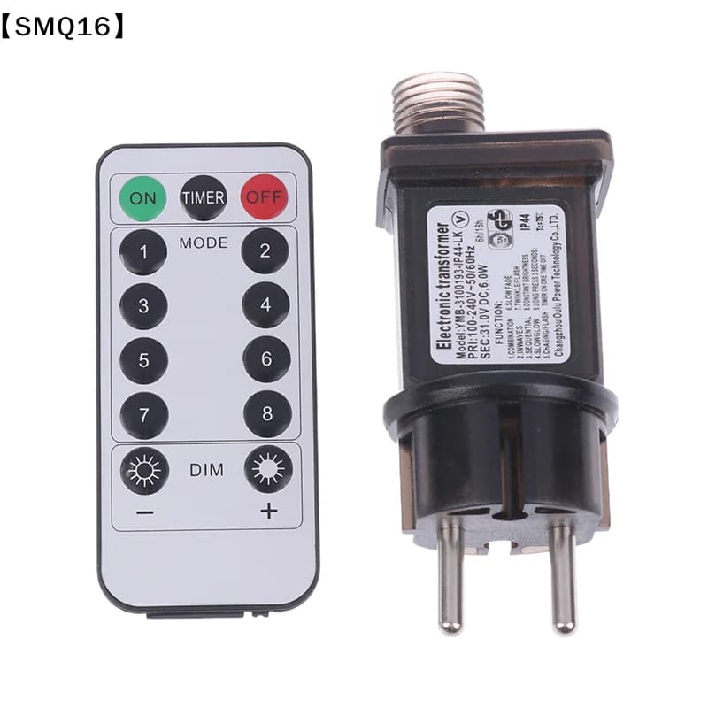 EU Plug AC 220V To 31VDC 6W 8 Functional With Remote Control SELV LED Lamp Driver Switch Adapter IP44 Waterproof Lighting【SMQ】