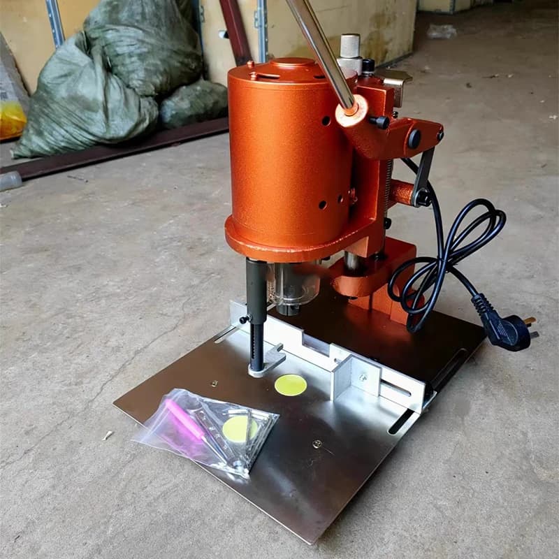 Single Head Label Drilling Machine Paper Bag Drilling Machine 180W