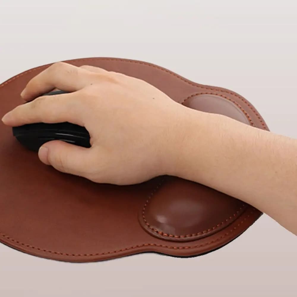 Set di 2 Tappetini per Mouse con Supporto per Polso a Lento Ritorno, Antiscivolo, Ergonomici e Confortevoli, Creativi Tappetini con Poggiapolsi