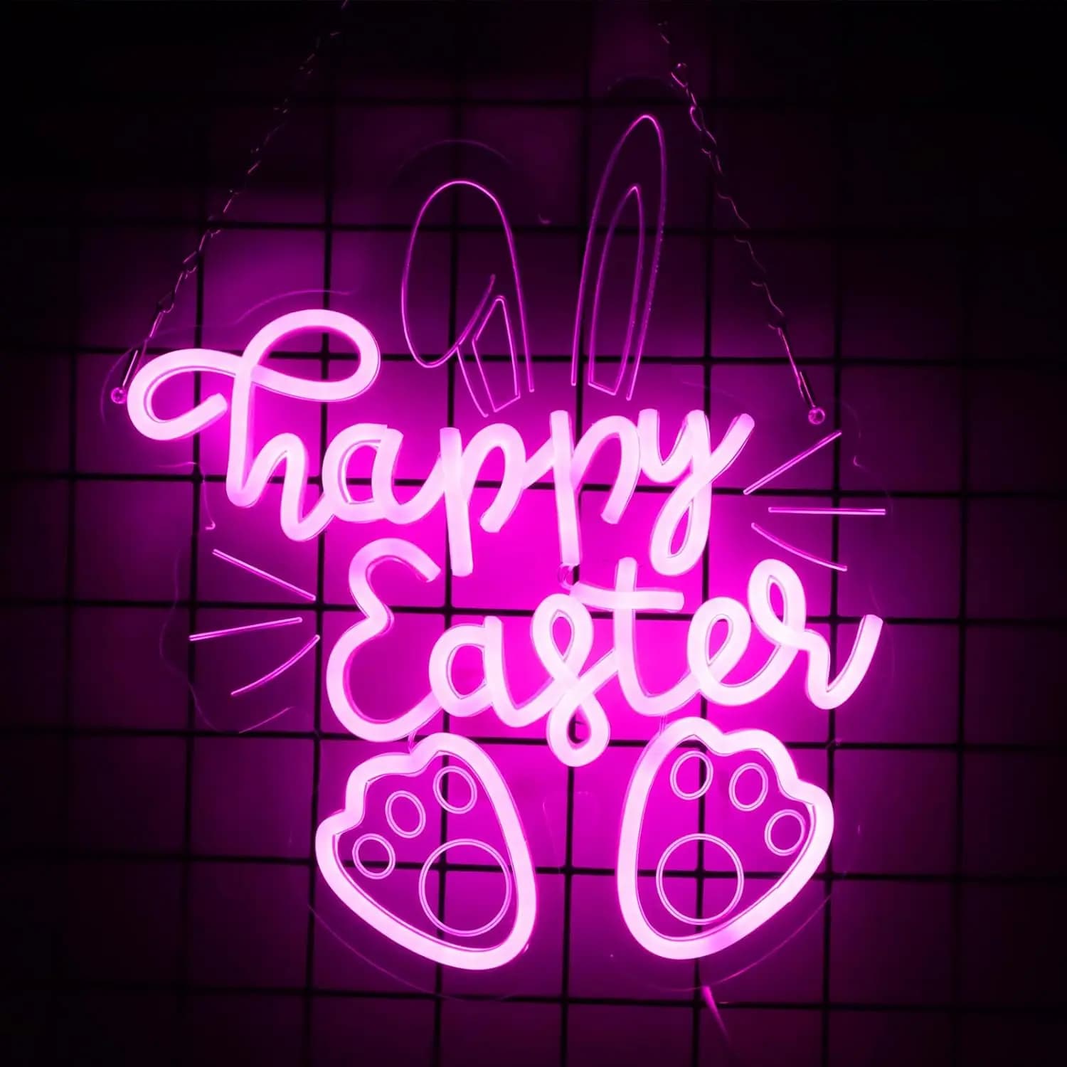 Insegna al Neon LED USB 'Buona Pasqua' per Camera da Letto, Sala Giochi, Man Cave, Feste, Bar, Club, Garage, Casa, Bistrot, Negozio, Decorazione, Regalo