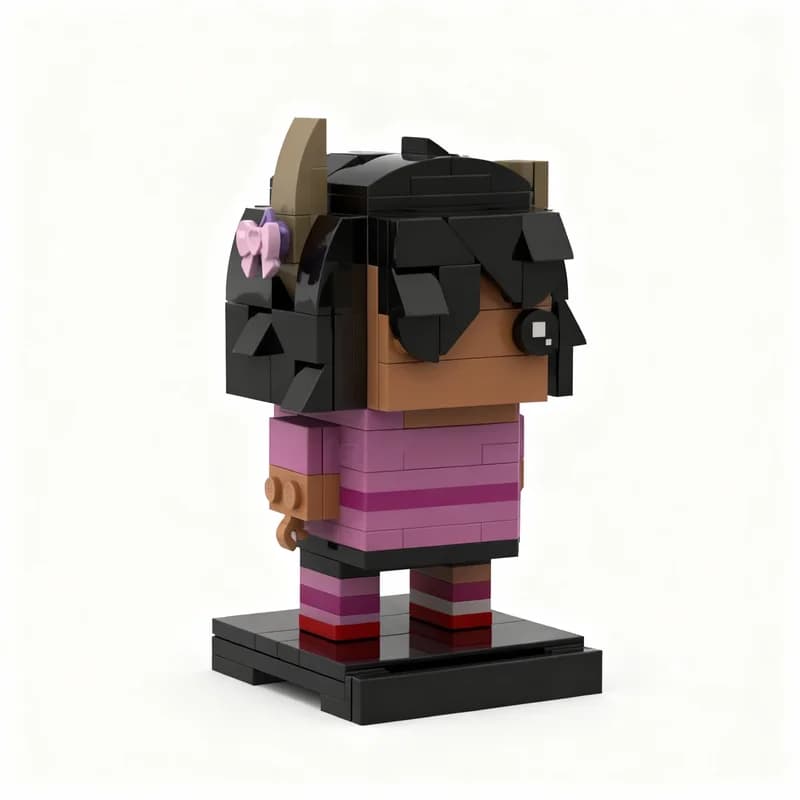 Set di Costruzioni MOC Yuviemi Brickheadz da 142 Pezzi, Giocattolo Educativo Creativo Fai-da-Te, Regalo di Natale