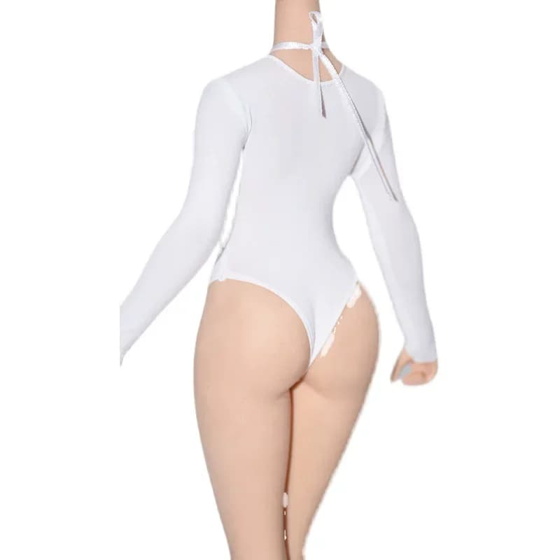 Modellino di Costume da Bagno Sexy in Seta Ghiaccio per Soldatessa in Scala 1/6, Vestito da Appendere al Collo per Action Figure da 12 Pollici, Decorazione per il Corpo