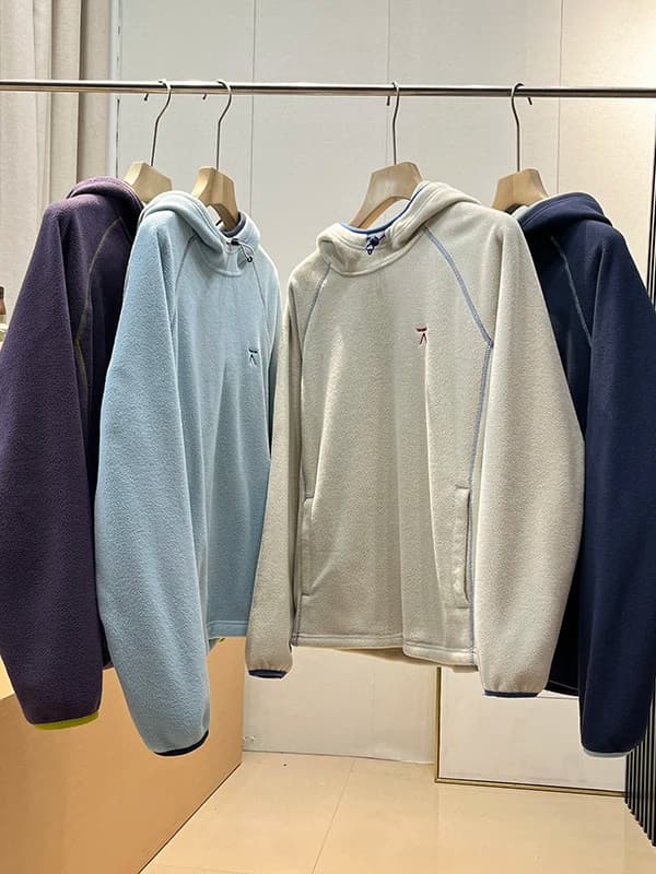 Double-Sided Fleece Hoodie Sweatshirt Thickened Warm Loose Casual Unisex Autumn Winter Couple Style Polyester Fiber Long Sleeve