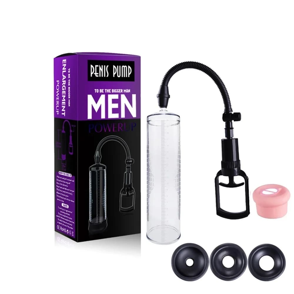 Uomo Pompa Del Pene Ingrandimento Vuoto Dick Extender Giocattolo Del Sesso Aumentare La Lunghezza Miglioramento Erezione Allenatore Maschile Maschile Durevole Giocattolo Del Sesso
