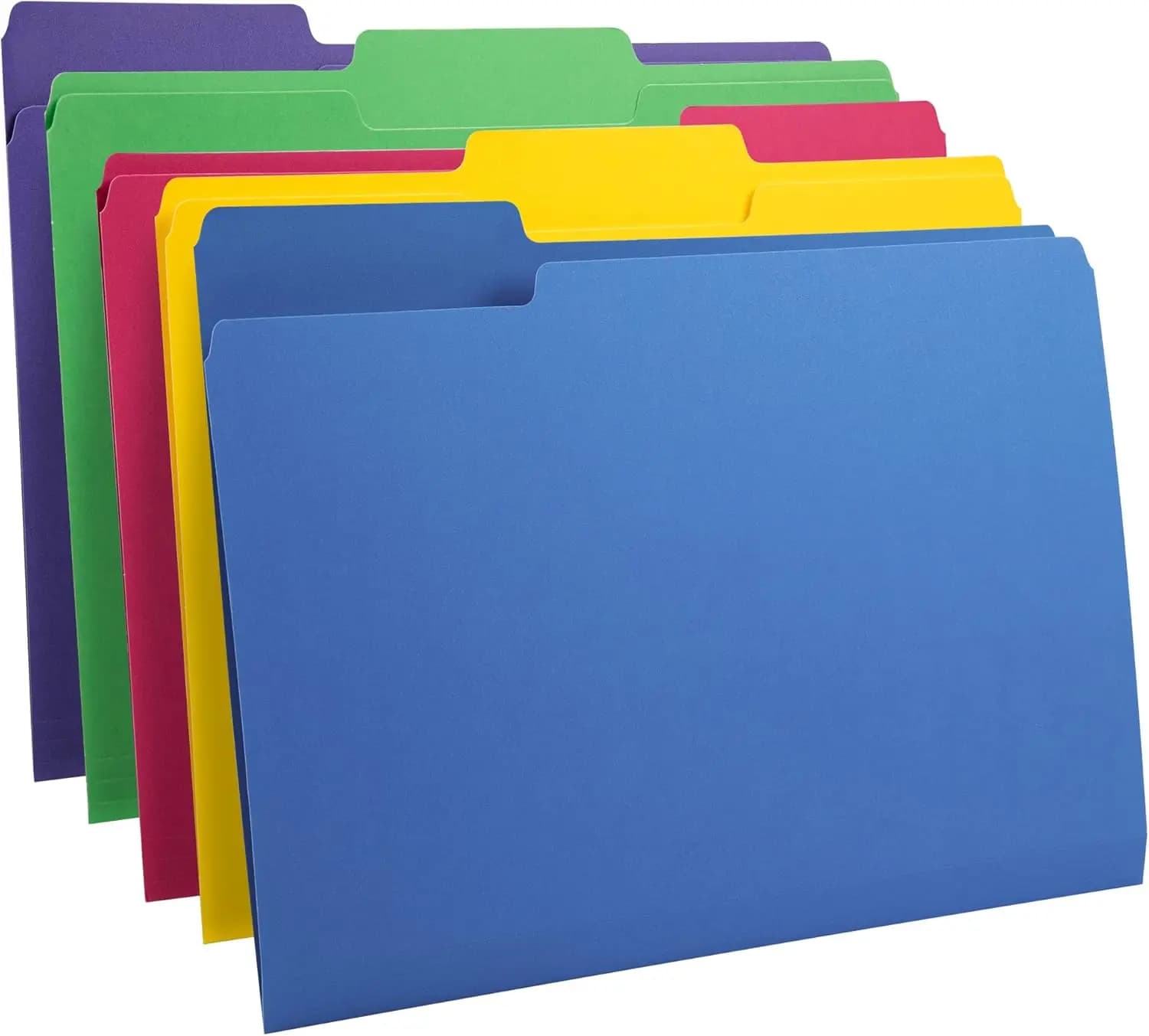 Cartelle portadocumenti Manila resistenti, formato Letter, colori assortiti, confezione da 400