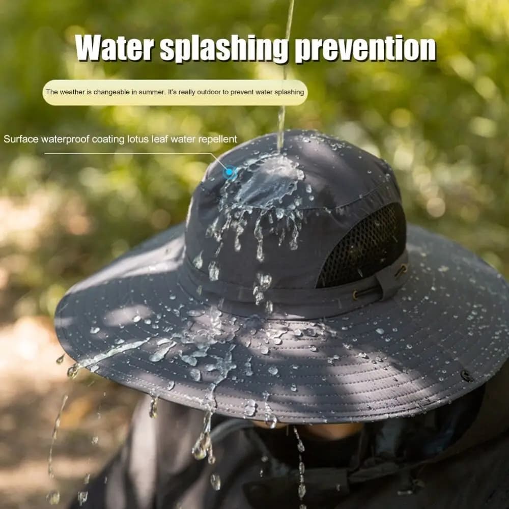 Outdoor Full Face Cover Fishing Hat Sun Cap Summer Sun Caps Hiking Sun Protection Anti UV Hiking Hat Women Men