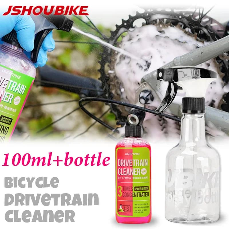 Detergente per scarichi per bici da 100 ml Pulizia della catena della bicicletta Manutenzione Sgrassatore liquido Spray Detergente per catena per bici Sgrassatore per bicicletta