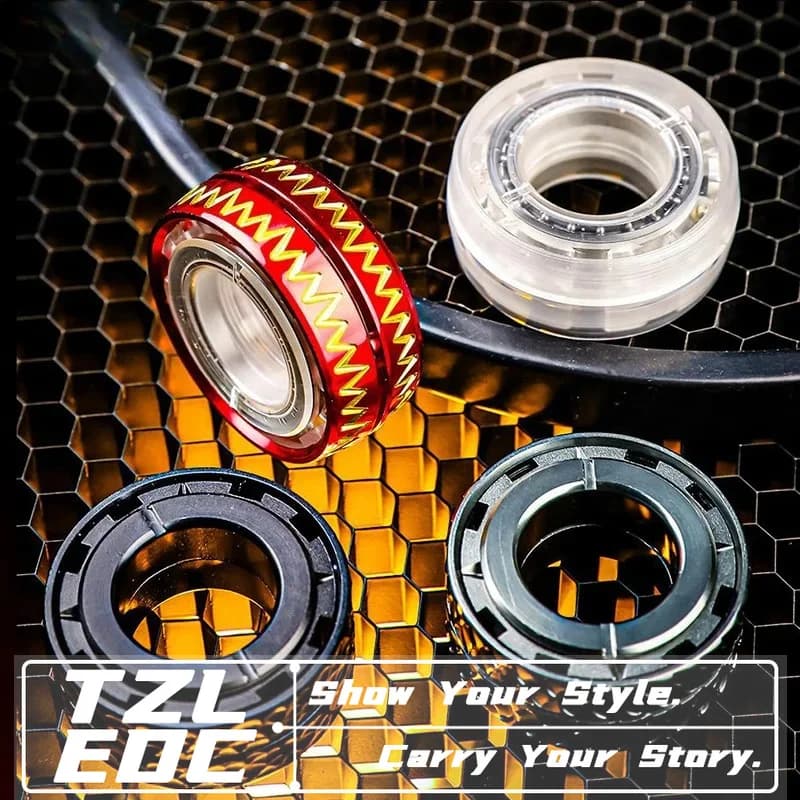 EDC Mechanical Ring Paragraph Fidget Spinner Magnetic Tremor Ring Fidget Toys Adult Office Desk Stress Relieving Toys