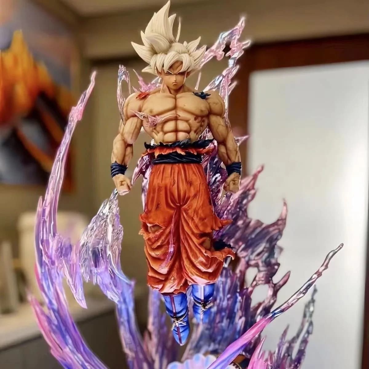 Figura di Goku Ultra Instinct da Dragon Ball Z, Statua in PVC da 24cm, Modellino da Collezione, Giocattolo Regalo