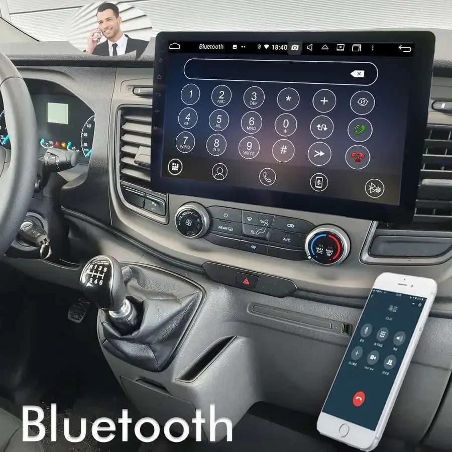 Android 14 Car Multimedia Video Player For Ford Transit Custom Van 2020 GPS 1Din Radio Autoradio CARPLAY 10.1INCH SCREEN 128GB