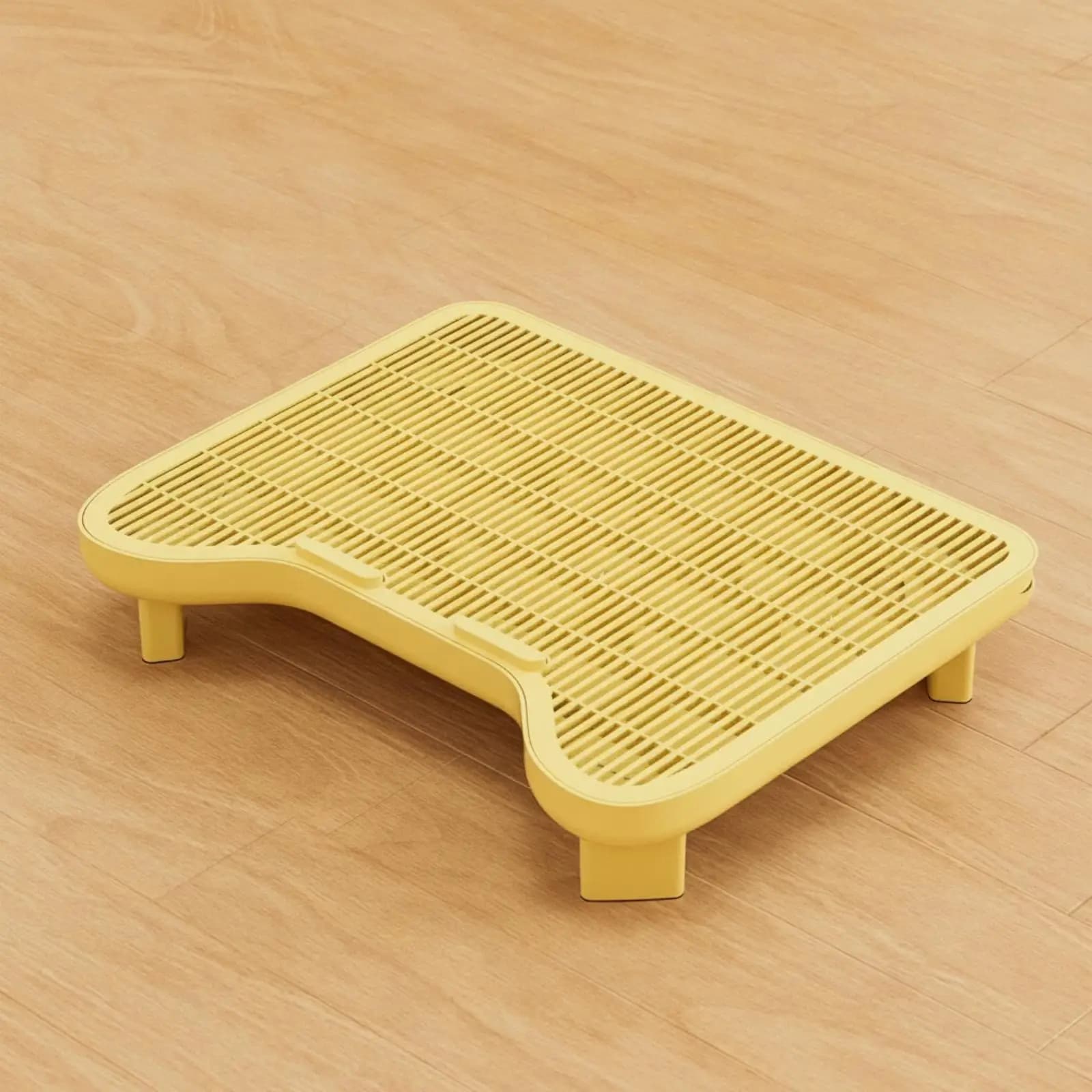 Cat Litter Box Step with Tray Litter Sand Control Tray for Cats PP Material Cat Litter Mat with Grid for Litter Box Enclosure