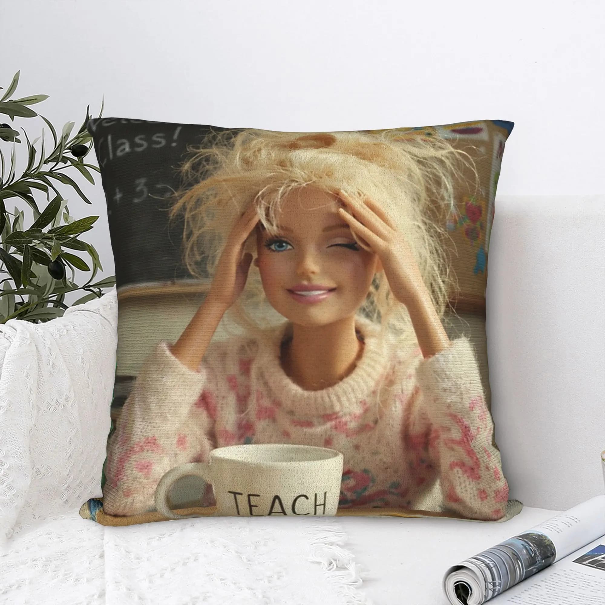 Made It to May Teacher Girls Meme Last Day of School Pillow Cover Fashion Pillow Case For Sofa Home Decor Square Pillowcases