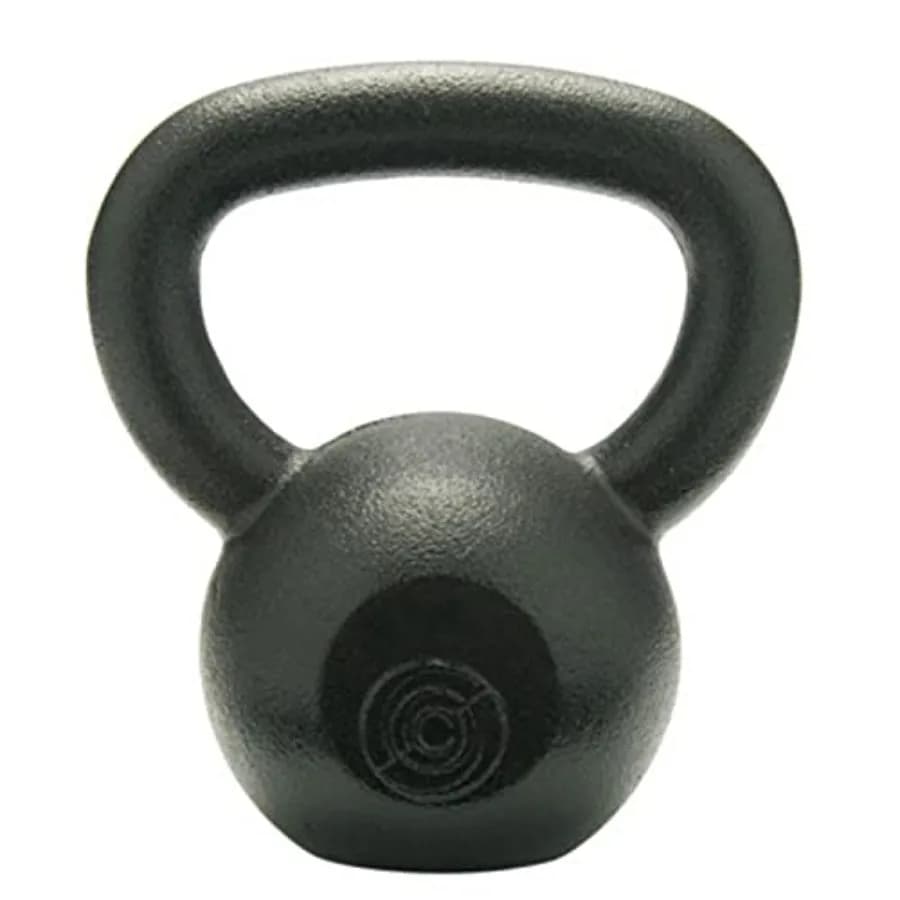 Kettlebell per Allenamenti a Casa, Pesi in Acciaio con Rivestimento in Gomma Nera per Presa Resistente e Antiscivolo