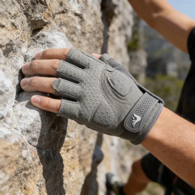 New Men's Half-Diamond Gloves for Outdoor Cycling, Anti-Slip, Usura Resistant, Anti Callus, for Sports Training