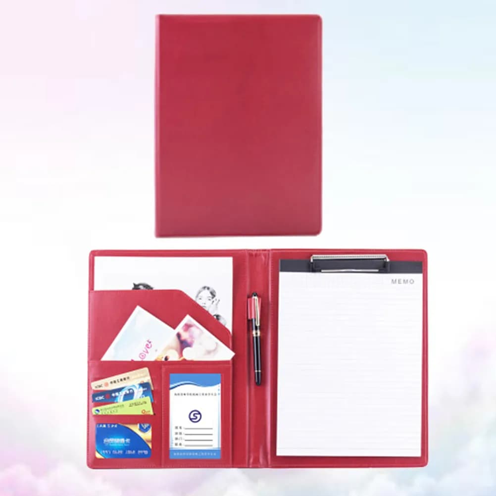 Cartella Portadocumenti A4 Premium per Ufficio, Organizzatore per Documenti, Presentazioni, Ricette, Ricevute, Scuola, Studio, Lavoro, Portatile