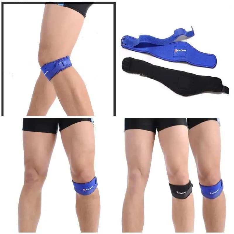 Bretelle regolabili per ginocchiere con ginocchiera supporto per rotula del ginocchio per la corsa, attività sportive di basket