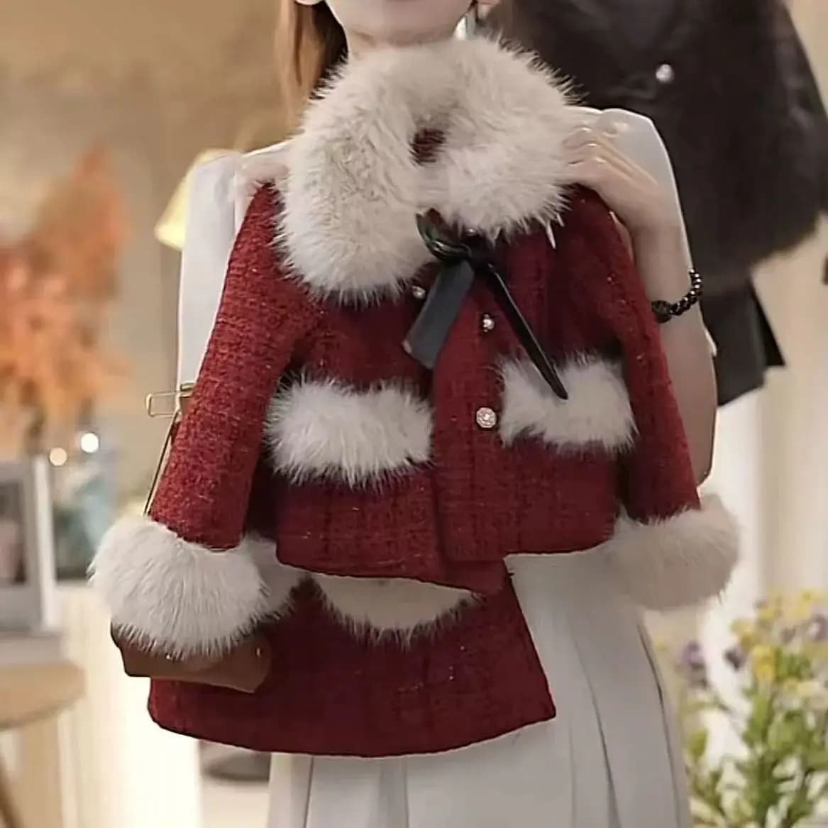 Giacca invernale per bambini + gonna Set da principessa Set di vestiti per ragazze Set di vestiti per bambini spessi autunnali 2 3 4 5 6 7 8 anni