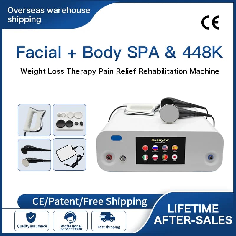 448K INDIBA Thermal Penetration Beauty Machine, Face Lifting Device, Muscle Pain Breeding, Weight Loss and Slimming