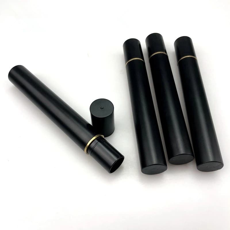 Scatola di immagazzinaggio del pacchetto del barile dei bastoncini di incenso del tubo di incenso di plastica nera da 100 pezzi 5g