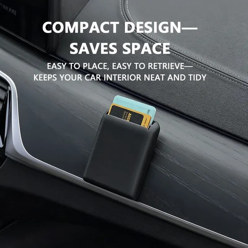 Multifunctional Car Seat Gap Storage Box Card Ticket Holder Universal Interior Organizer Auto Accessories for Vehicle Use