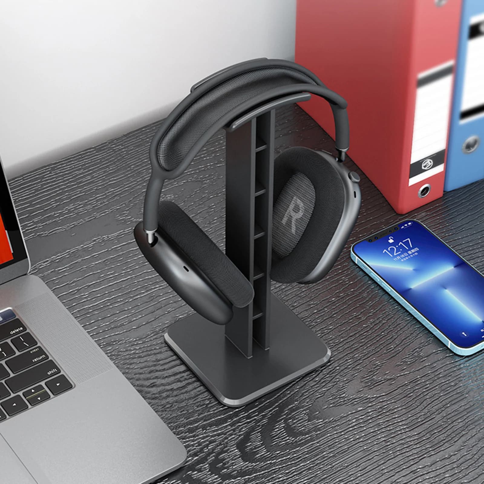 Supporto per Cuffie Antiscivolo, Stand Universale per Cuffie da Computer, Accessori per Auricolari PC