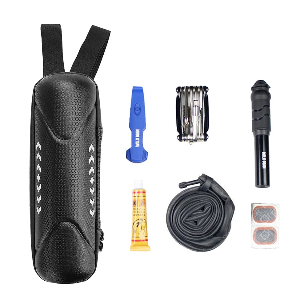 Borsa Porta Borraccia per Monopattino Elettrico 1L in EVA PU, Custodia per Borraccia da Ciclismo, Kit di Riparazione per Monopattino, Custodia Porta Attrezzi per M365