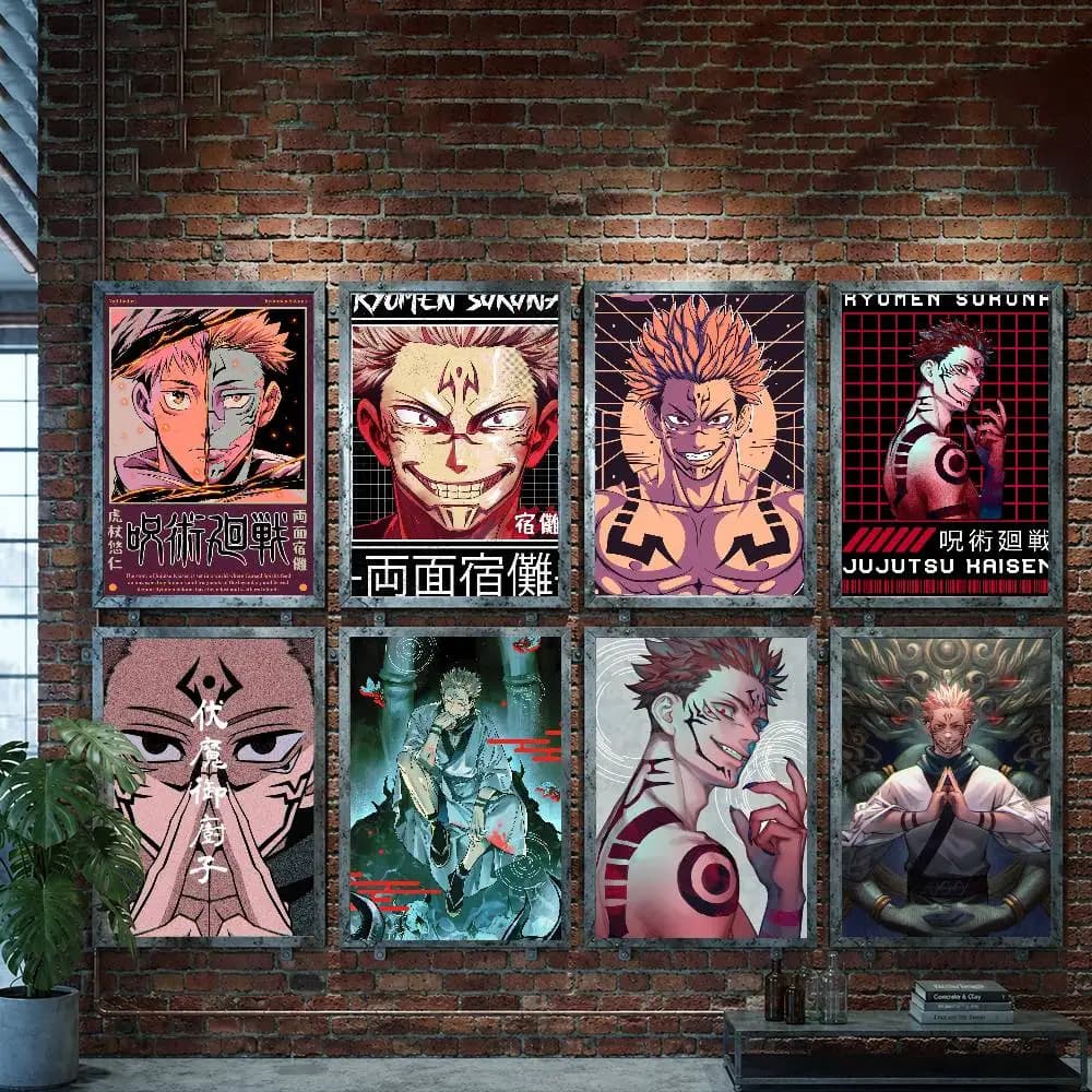 Anime Jujutsu Kaisen Wall Art Canvas Painting Posters And Prints Wall Pictures Kids Room Decor No Frame