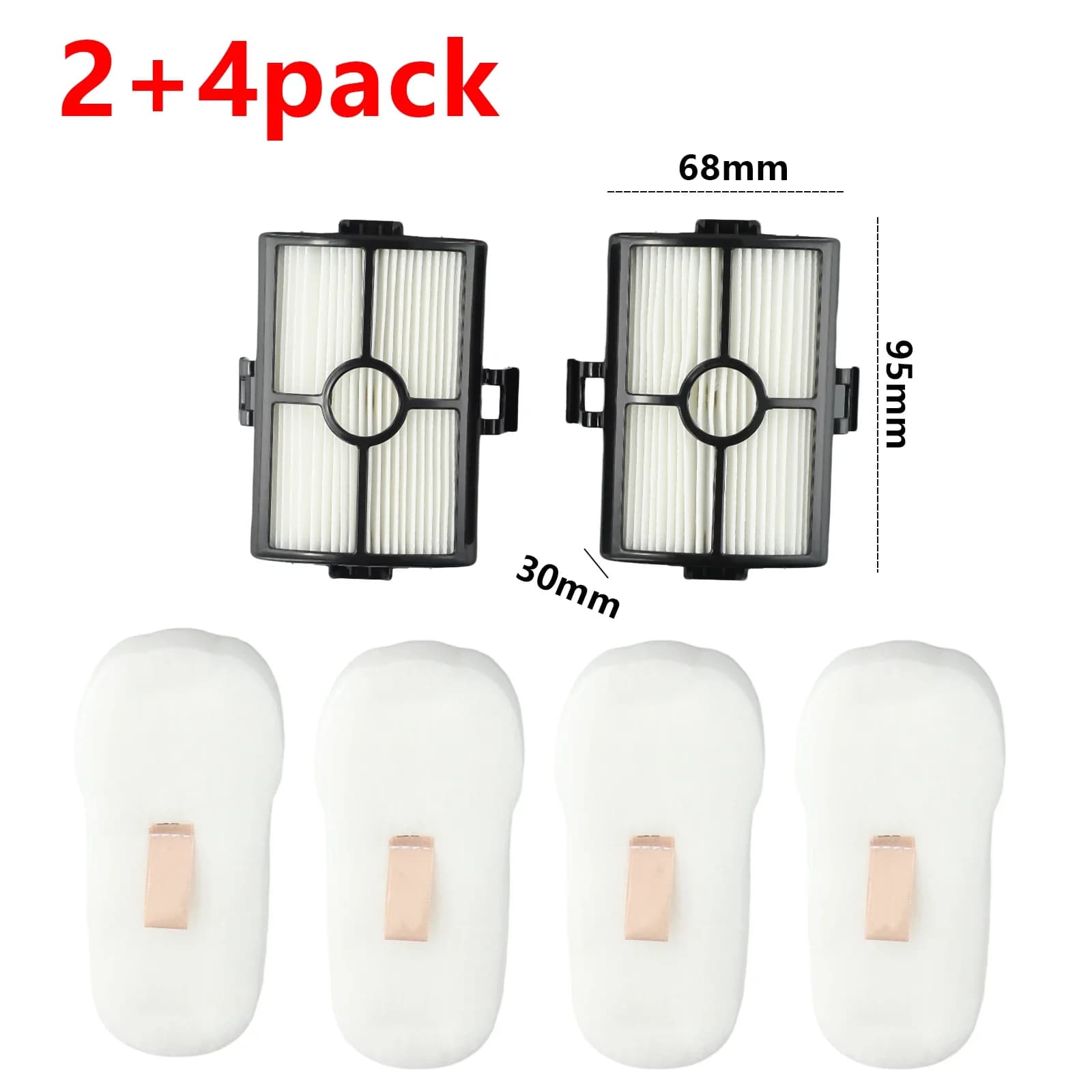 Replacement set of roller brush with foam filter Solid spare parts Clean tool kit Practical vacuum cleaner for Shark HZ2002 HZ500