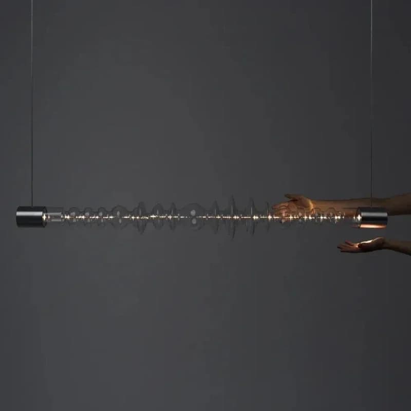 Lampada a sospensione da ristorante in vetro Caterpillar di design CUCINA ISLIA Sala da pranzo Lampadario a soffitto artistico Decorazioni per la casa Illuminazione a LED
