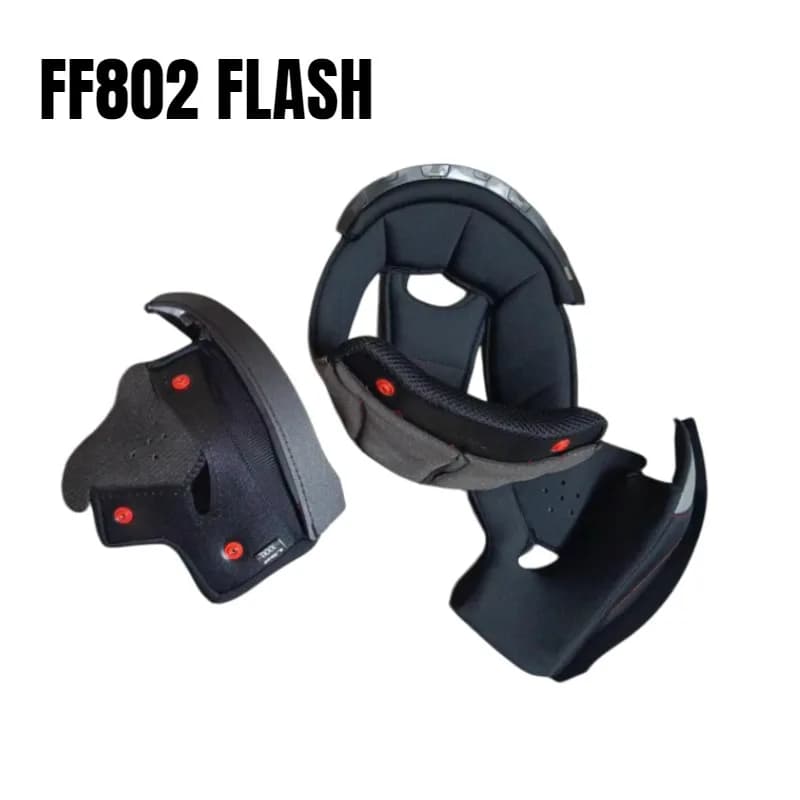 Rivestimento Interno per Casco Moto LS2 FF800 STORM e FF802 FLASH, Accessori Originali di Ricambio per Casco