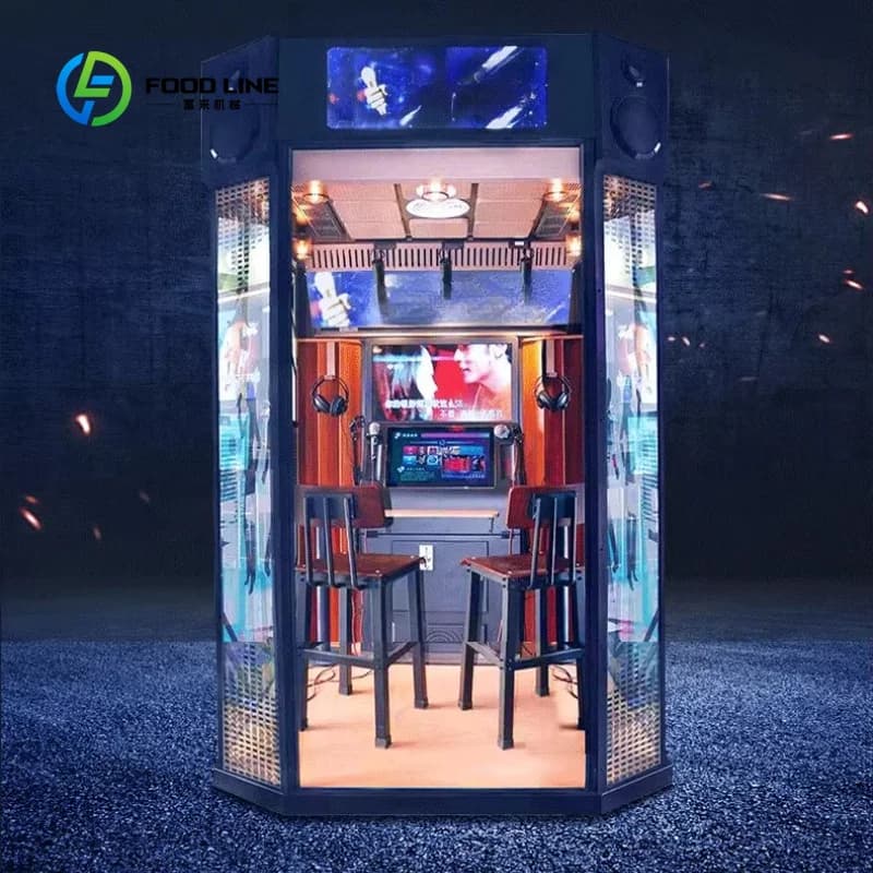 Customized Indoor Game Vending Machine Singing Machine Coin Operated Self Service MINI KTV Room Game Karaoke Booth