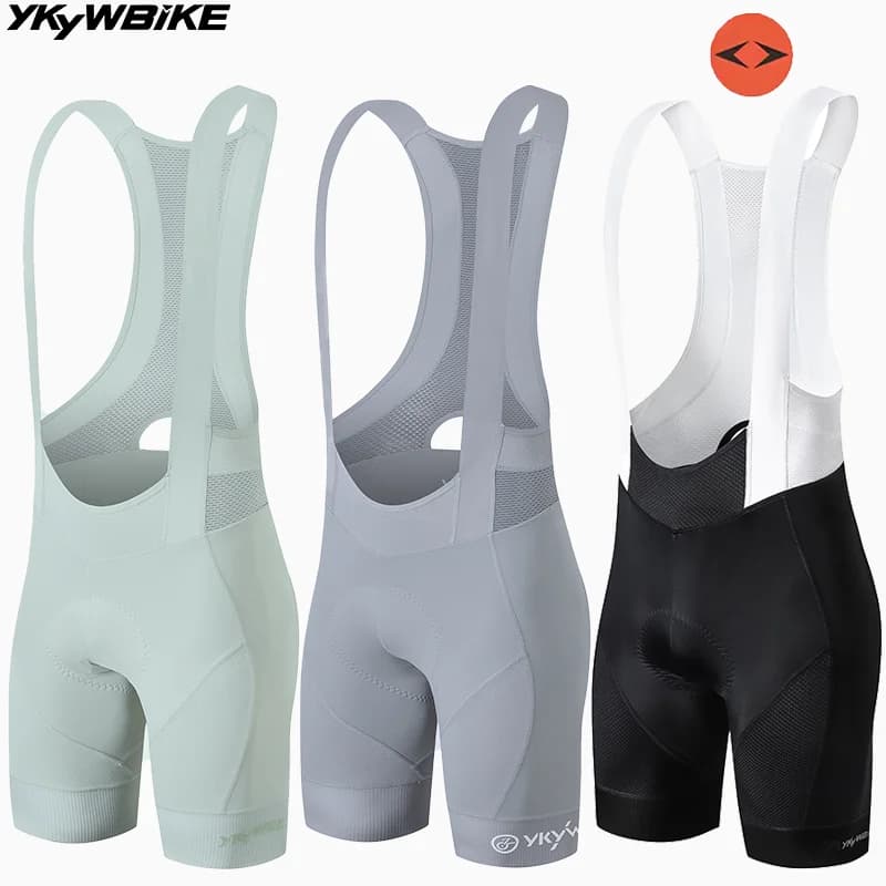 YKYWBIKE cycling shorts with elastic interface, shorts with Paris cycling straps, men's bike shorts, padded cycling clothing for 7 hours of pedaling
