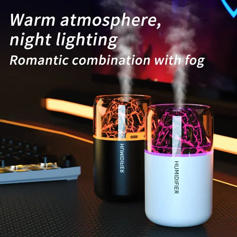 180ml Mini Air Humidifier colorful atmosphere light portable car Mist Spray Purifier USB Aroma Essential Oil Diffuser Car home