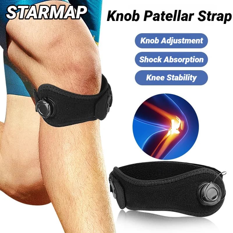 1 Pezzo Fascia per Tendine Rotulee, Supporto per Alleviare il Dolore al Ginocchio, per Escursionismo, Calcio, Basket, Corsa, Ginocchio da Salto, Tennis, Tendinite
