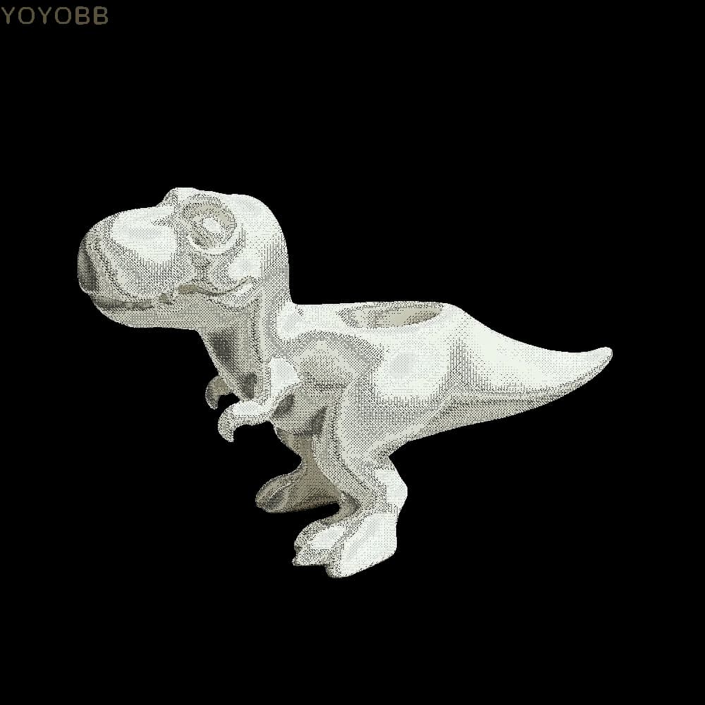 Dinosaur Statue 3D Printed Dinosaur Flowerpot Funny Desktop Decor Plant Planter Ornaments Mini Potted Planter Gift