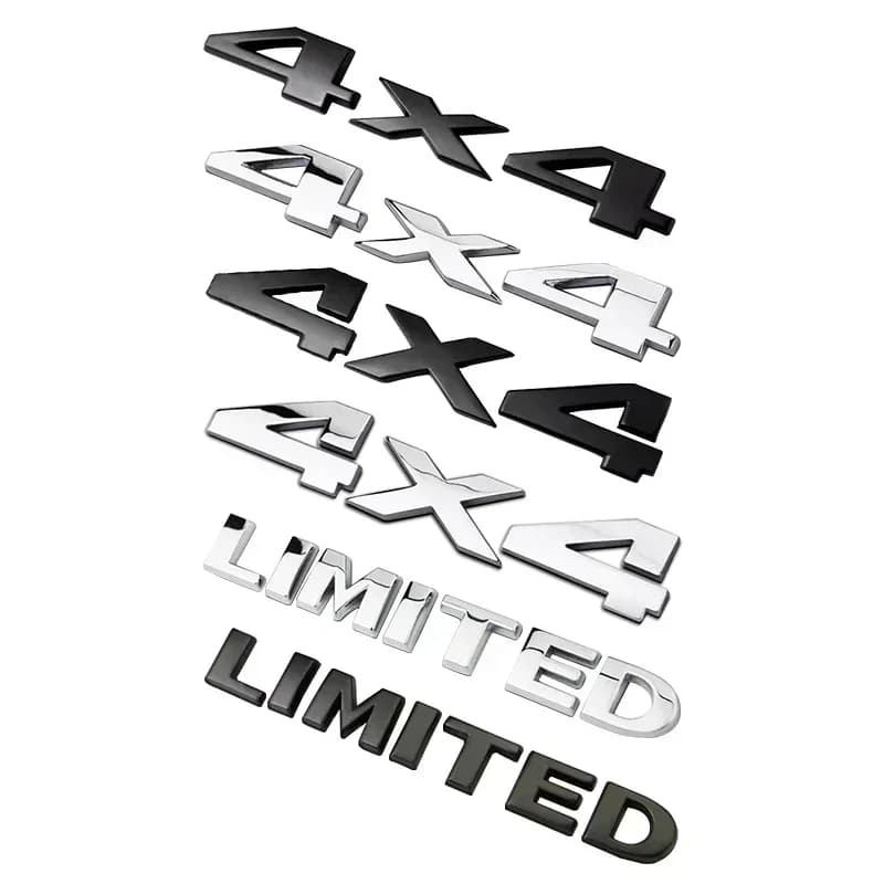 Adesivi 3D in Metallo per Bagagliaio Auto, Emblemi con Scritte per Jeep 4X4 Limited, Logo per Grand Cherokee, Compass, Renegade, Accessori