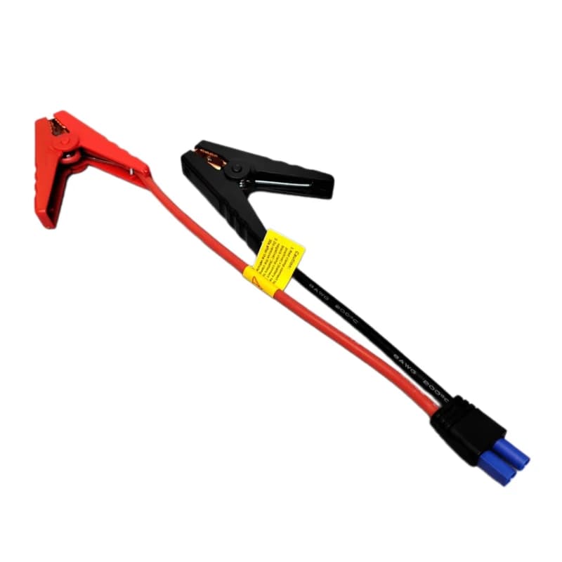 Avviatore di Emergenza per Auto con Morsetti a Coccodrillo e Connettore EC5 per Batterie Auto 12V
